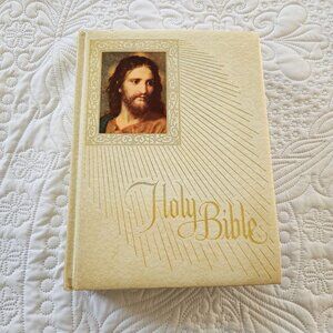 Fireside Family Edition NAB Catholic Bible With Jesus Portrait Cover & Illustrat